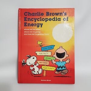 Vintage Charlie Brown Encyclopedia of Energy Book Peanuts Snoopy